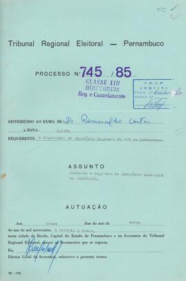 Diretorio - Reg e Cancelamento 745.1985 - Partido Democratico Trabalhista.pdf