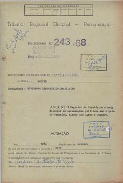 Diretorio - Reg e Cancelamento 243.1968 - Movimento Democratico Brasileiro.pdf