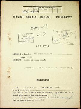 Diretorio - Reg e Cancelamento 41.1962 - Partido Democrata Cristao.pdf