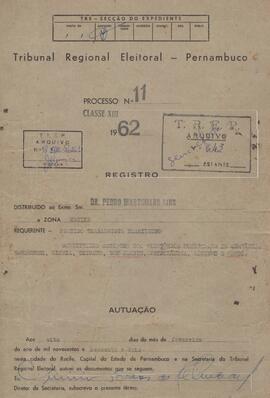 Diretorio - Reg e Cancelamento 11.1962 - Partido Trabalhista Brasileiro.pdf