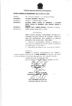 Recurso Eleitoral em Representação nº 0003321-17.2010.6.17.0000 - Recife - PE