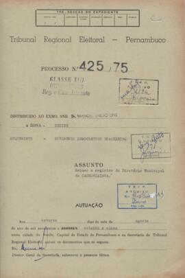 Diretorio - Reg e Cancelamento 425.1975 - Movimento Democratico Brasileiro.pdf