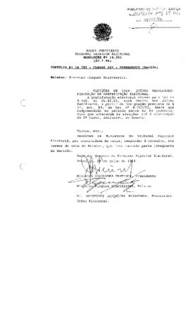 Resolução nº 14.351 - Consulta nº 14.351 - Recife - PE