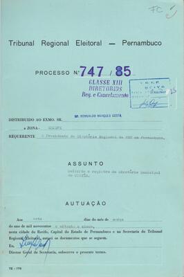 Diretorio - Reg e Cancelamento 747.1985 - Partido Democratico Trabalhista.pdf