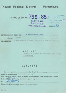 Diretorio - Reg e Cancelamento 758.1985 - Movimento Democratico Brasileiro.pdf
