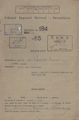 Diretorio - Reg e Cancelamento 184.1965 - Partido Rural Trabalhista.pdf