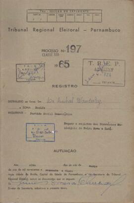 Diretorio - Reg e Cancelamento 197.1965 - Partido Social Democratico.pdf