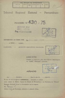 Diretorio - Reg e Cancelamento 430.1975 - Movimento Democratico Brasileiro.pdf