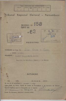 Diretorio - Reg e Cancelamento 158.1963 - Partido Socialista Brasileiro.pdf