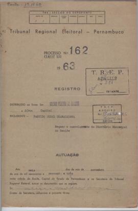 Diretorio - Reg e Cancelamento 162.1963 - Partido Rural Trabalhista.pdf