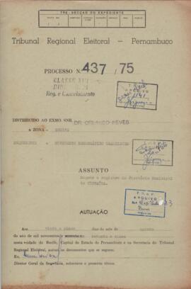 Diretorio - Reg e Cancelamento 437.1975 - Movimento Democratico Brasileiro.pdf
