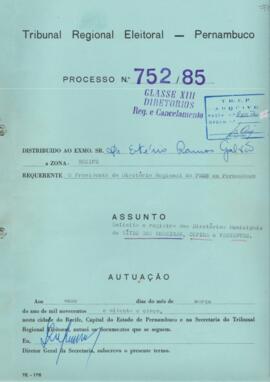 Diretorio - Reg e Cancelamento 752.1985 - Movimento Democratico Brasileiro.pdf