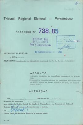 Diretorio - Reg e Cancelamento 738.1985 - Partido Democratico Trabalhista.pdf