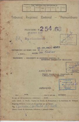 Diretorio - Reg e Cancelamento 254.1968 - Movimento Democratico Brasileiro.pdf