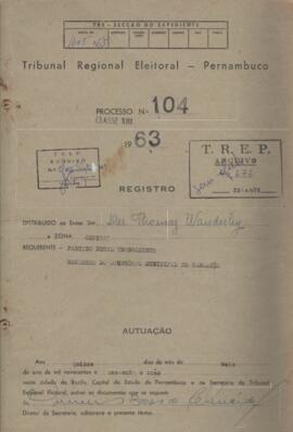 Diretorio - Reg e Cancelamento 104.1963 - Partido Rural Trabalhista.pdf