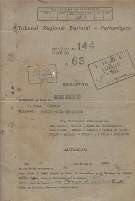 Diretorio - Reg e Cancelamento 144.1963 - Partido Social Democratico.pdf
