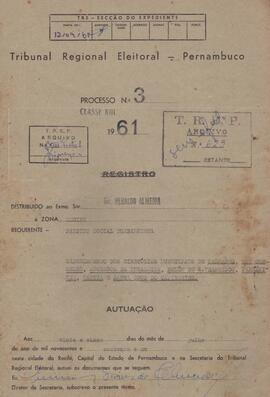 Diretorio - Reg e Cancelamento 3.1961 - Partido Social Trabalhista.pdf