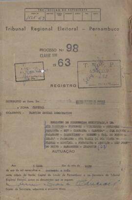 Diretorio - Reg e Cancelamento 98.1963 - Partido Social Democratico.pdf