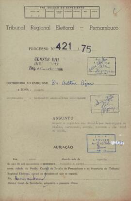Diretorio - Reg e Cancelamento 421.1975 - Movimento Democratico Brasileiro.pdf