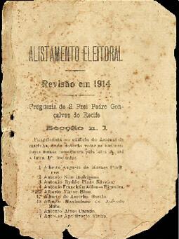 Alistamento Eleitoral de Recife_1914