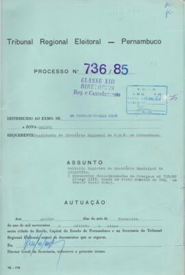 Diretorio - Reg e Cancelamento 736.1985 - Partido Democratico Trabalhista.pdf