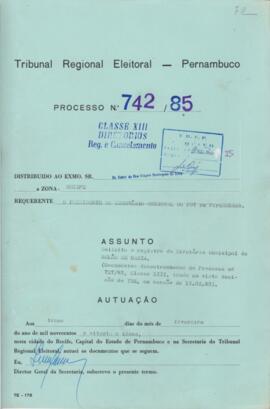 Diretorio - Reg e Cancelamento 742.1985 - Partido Democratico Trabalhista.pdf
