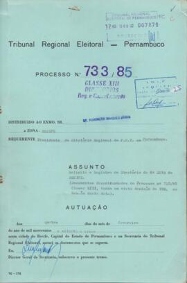 Diretorio - Reg e Cancelamento 733.1985 - Partido Democratico Trabalhista.pdf
