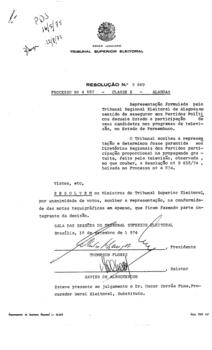 Resolução nº 9.669 - Representação nº 4.887 - Alagoas