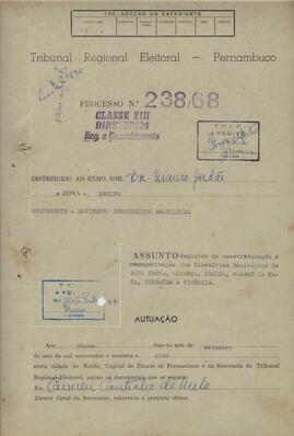 Diretorio - Reg e Cancelamento 238.1968 - Movimento Democratico Brasileiro.pdf