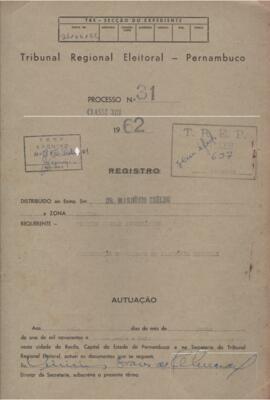 Diretorio - Reg e Cancelamento 31.1962 - Partido Social Democratico.pdf