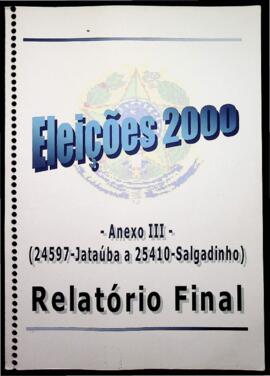 Relatório Final das Eleições de 2000