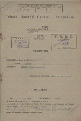 Diretorio - Reg e Cancelamento 85.1963 - Partido Rural Trabalhista.pdf