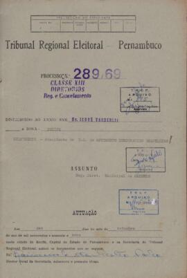 Diretorio - Reg e Cancelamento 289.1969 - Movimento Democratico Brasileiro.pdf