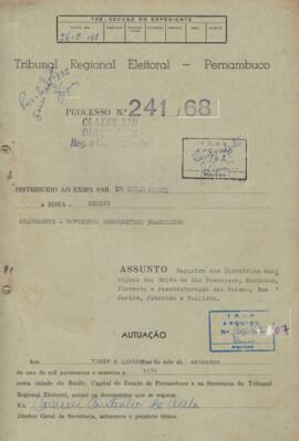 Diretorio - Reg e Cancelamento 241.1968 - Movimento Democratico Brasileiro.pdf