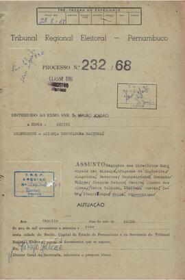 Diretorio - Reg e Cancelamento 232.1968 - Alianca Renovadora Nacional.pdf