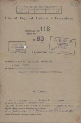 Diretorio - Reg e Cancelamento 118.1963 - Partido Rural Trabalhista.pdf