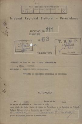 Diretorio - Reg e Cancelamento 111.1963 - Partido Rural Trabalhista.pdf