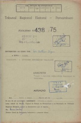 Diretorio - Reg e Cancelamento 438.1975 - Movimento Democratico Brasileiro.pdf