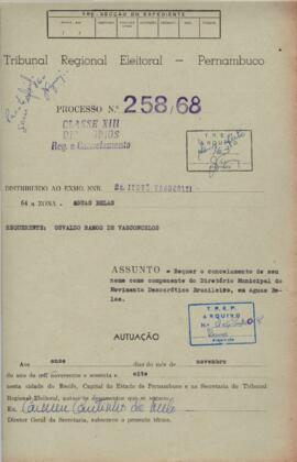 Diretorio - Reg e Cancelamento 258.1968 - Movimento Democratico Brasileiro.pdf