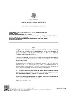 Recurso Eleitoral nº 0600121-29.2020.6.17.0120