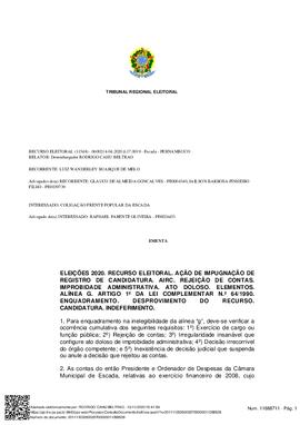 Recurso Eleitoral nº 0600214-04.2020.6.17.0019