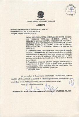 Recurso Eleitoral nº 47-08.2017.6.17.0030