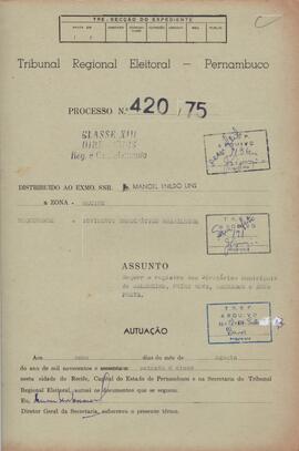 Diretorio - Reg e Cancelamento 420.1975 - Movimento Democratico Brasileiro.pdf