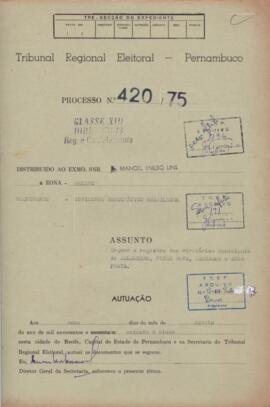 Diretorio - Reg e Cancelamento 420.1975 - Movimento Democratico Brasileiro.pdf