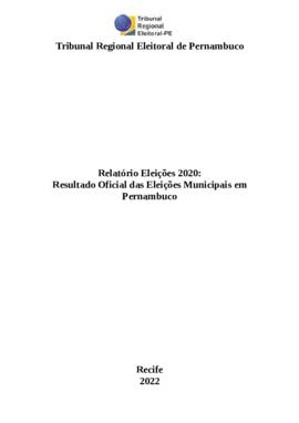 Relatório Final das Eleições de 2020